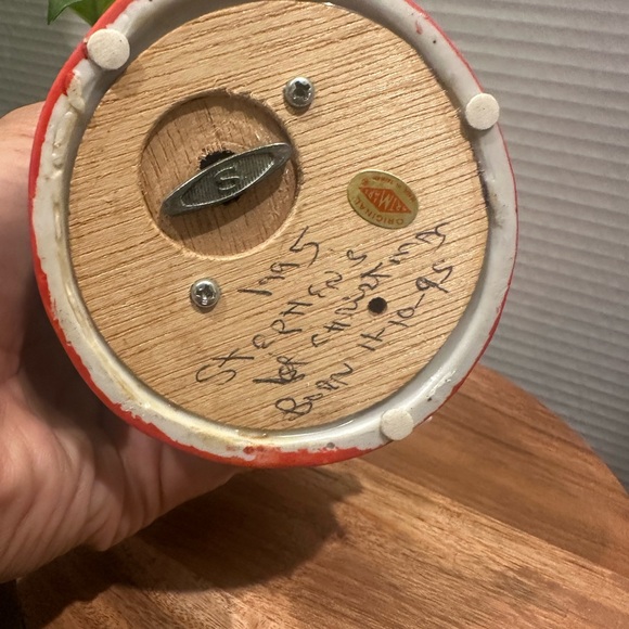 Night Before Christmas Vintage Silent Night Hand Painted Revolving Music Box - Picture 10 of 14